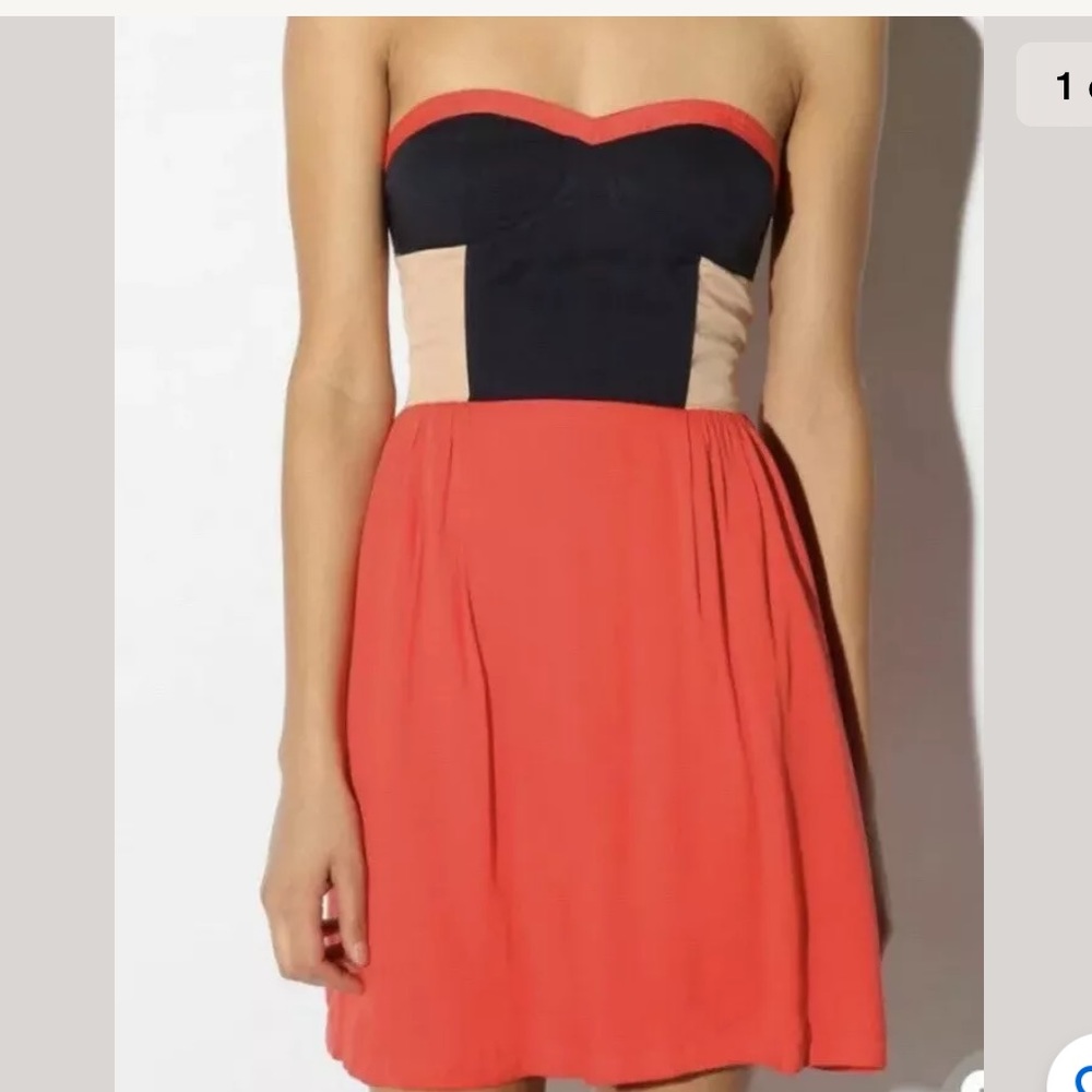 Urban Outfitters Sparkle & Fade Dress Colorblock S